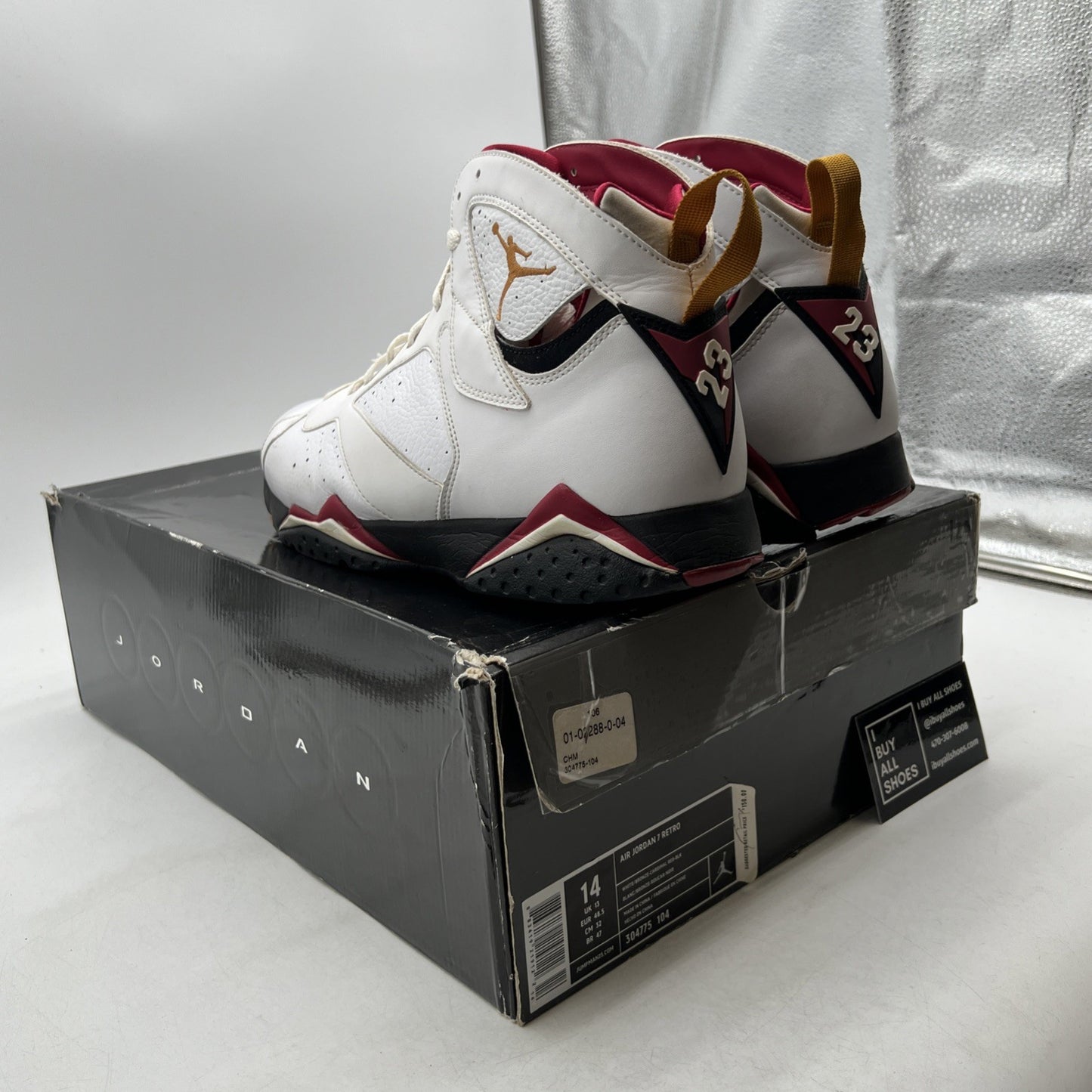 Size 14 - Air Jordan 7 Retro 2011 Cardinal (304775-104)