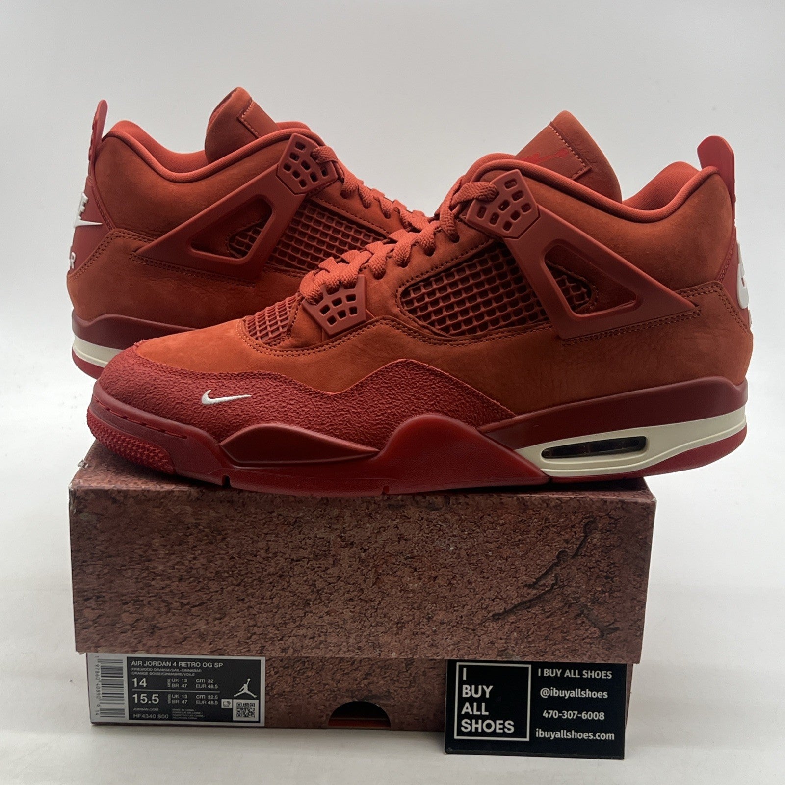 Size 14 -Nigel Sylvester x Air Jordan 4 Retro OG SP Brick By Brick (HF4340-800)