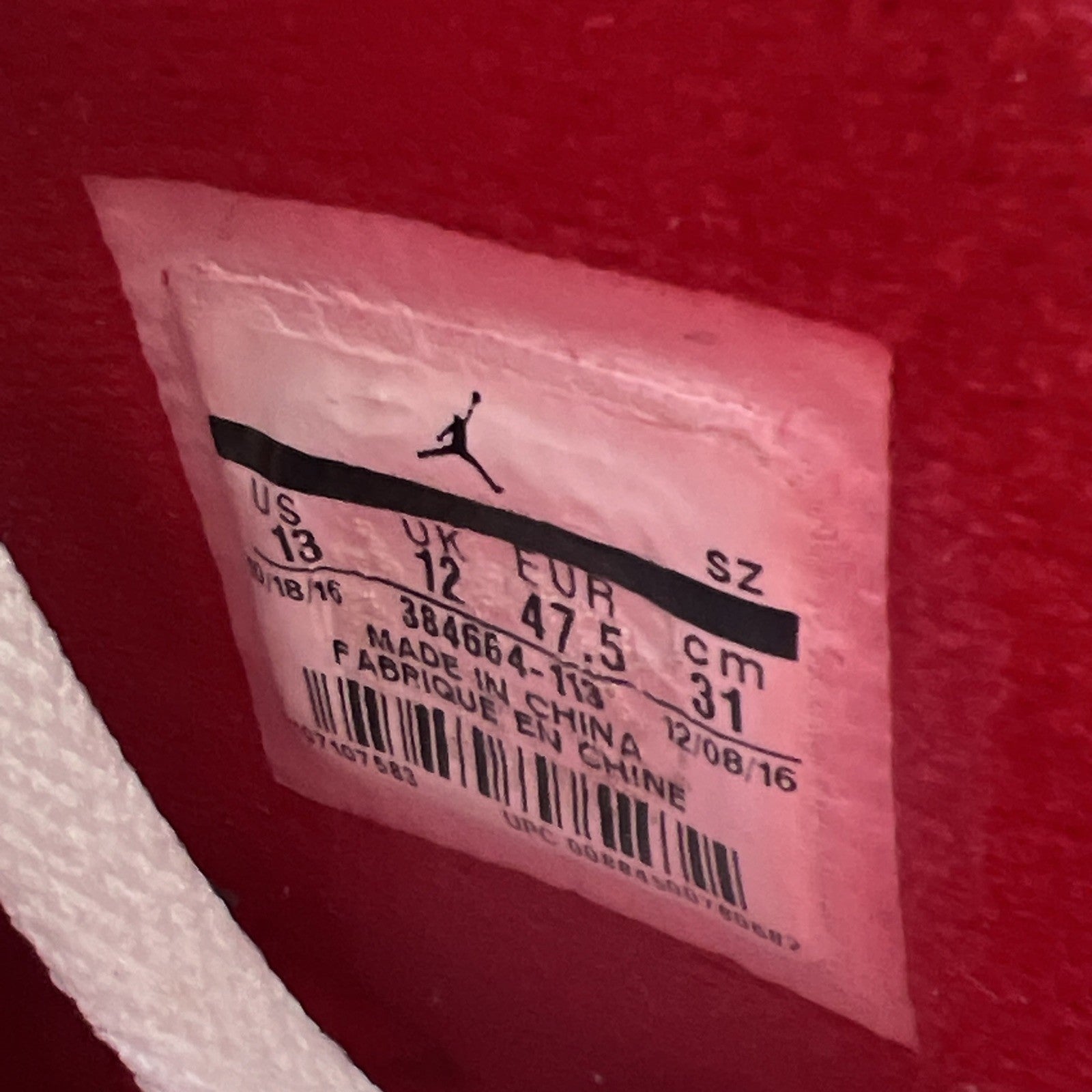 Size 13 - Air Jordan 6 Retro Alternate (384664-113)
