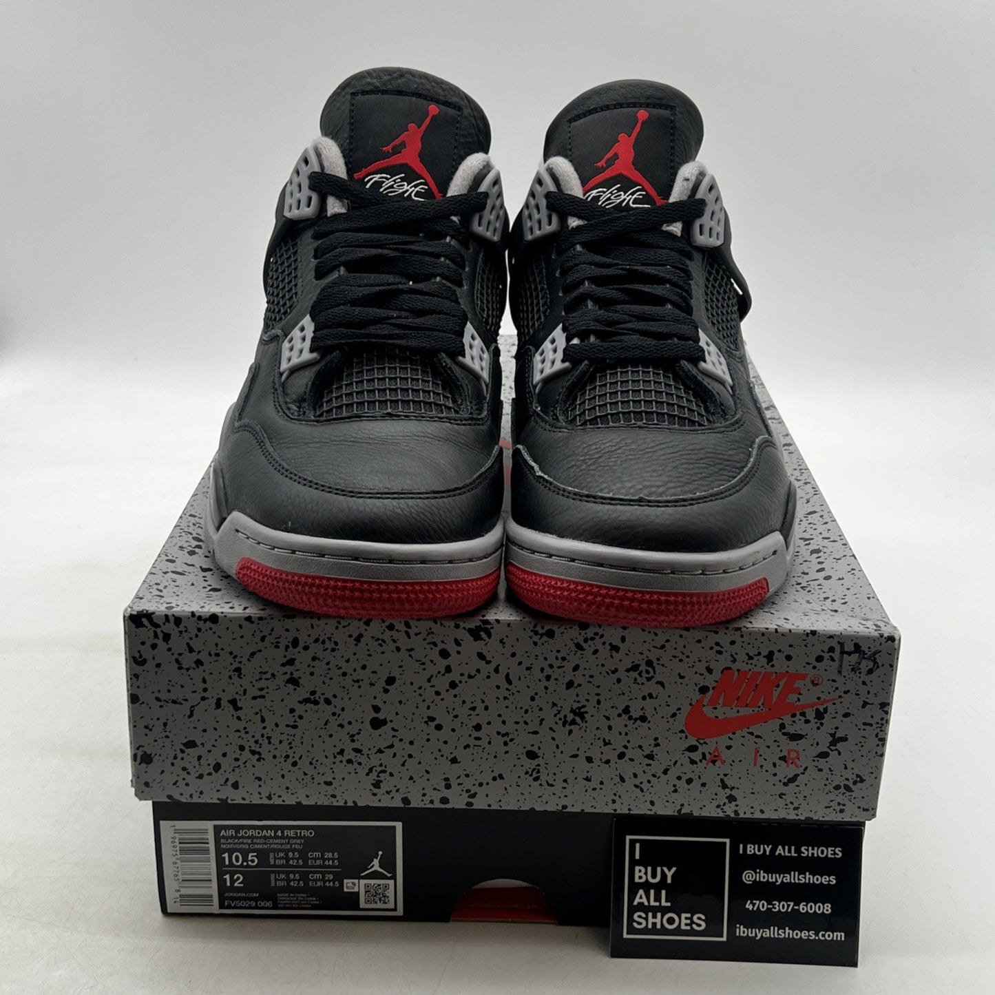 Size 10.5 - Air Jordan 4 Retro Bred Reimagined (FV5029-006)
