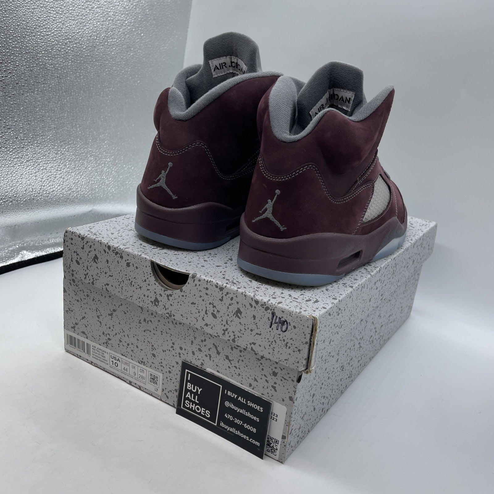 Size 10 - Air Jordan 5 Retro SE 2023 Burgundy (DZ4131-600)