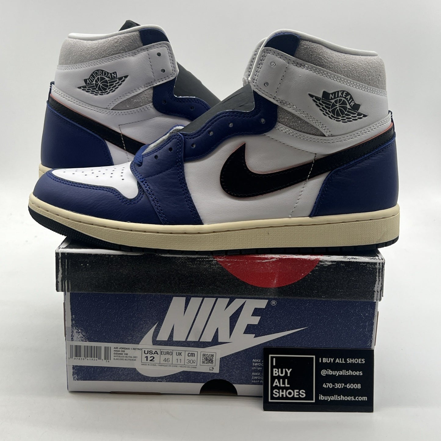 Size 12 - Air Jordan 1 Retro OG High Rare Air - Deep Royal Blue (DZ5485-100)