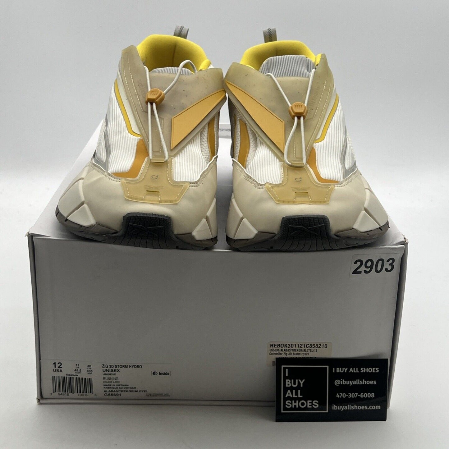 Size 12 - Reebok Cottweiler x Zig 3D Storm Hydro Alabaster (G55691)