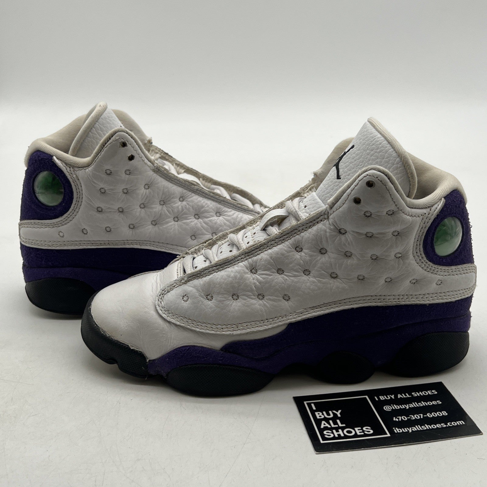 Size 4Y - Air Jordan 13 Retro Mid Lakers (884129-105)