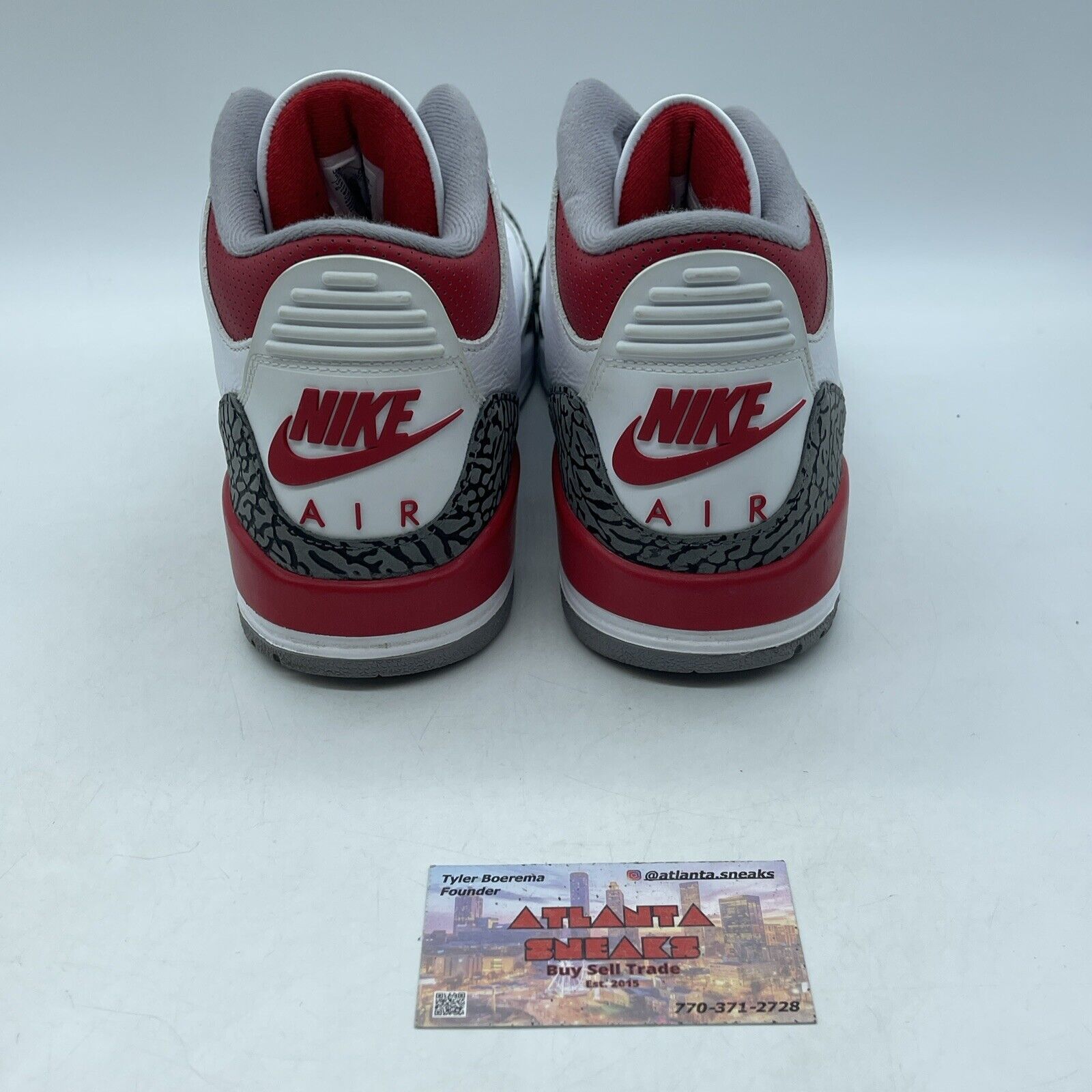 Size 10 - Jordan 3 Retro Mid Fire Red Grey Suede White Leather (DN3707-160)