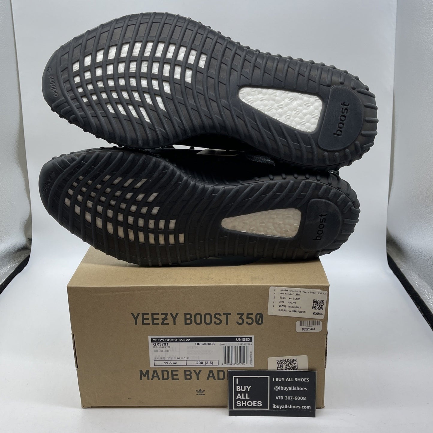 Size 12 - adidas Yeezy Boost 350 V2 Mono Cinder Black (GX3791)