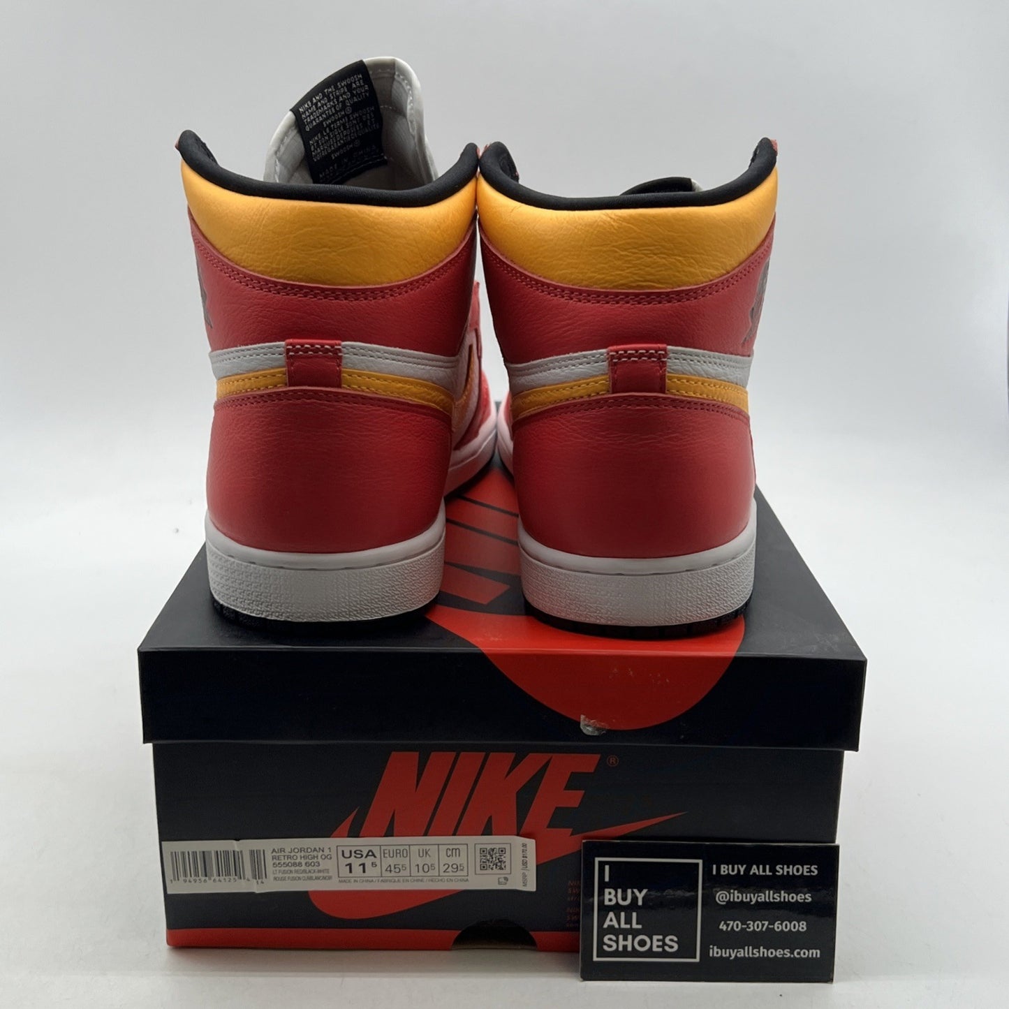 Size 11.5 - Air Jordan 1 Retro High OG Light Fusion Red 2021 (555088-603)