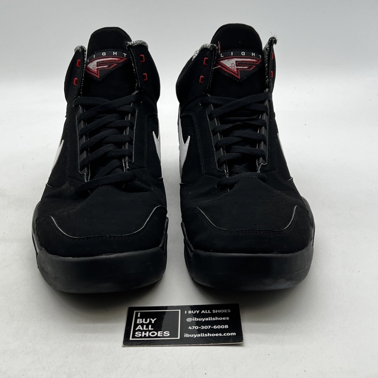 Size 15 - Nike Air Flight Lite Mid Black White (DQ7687-003)