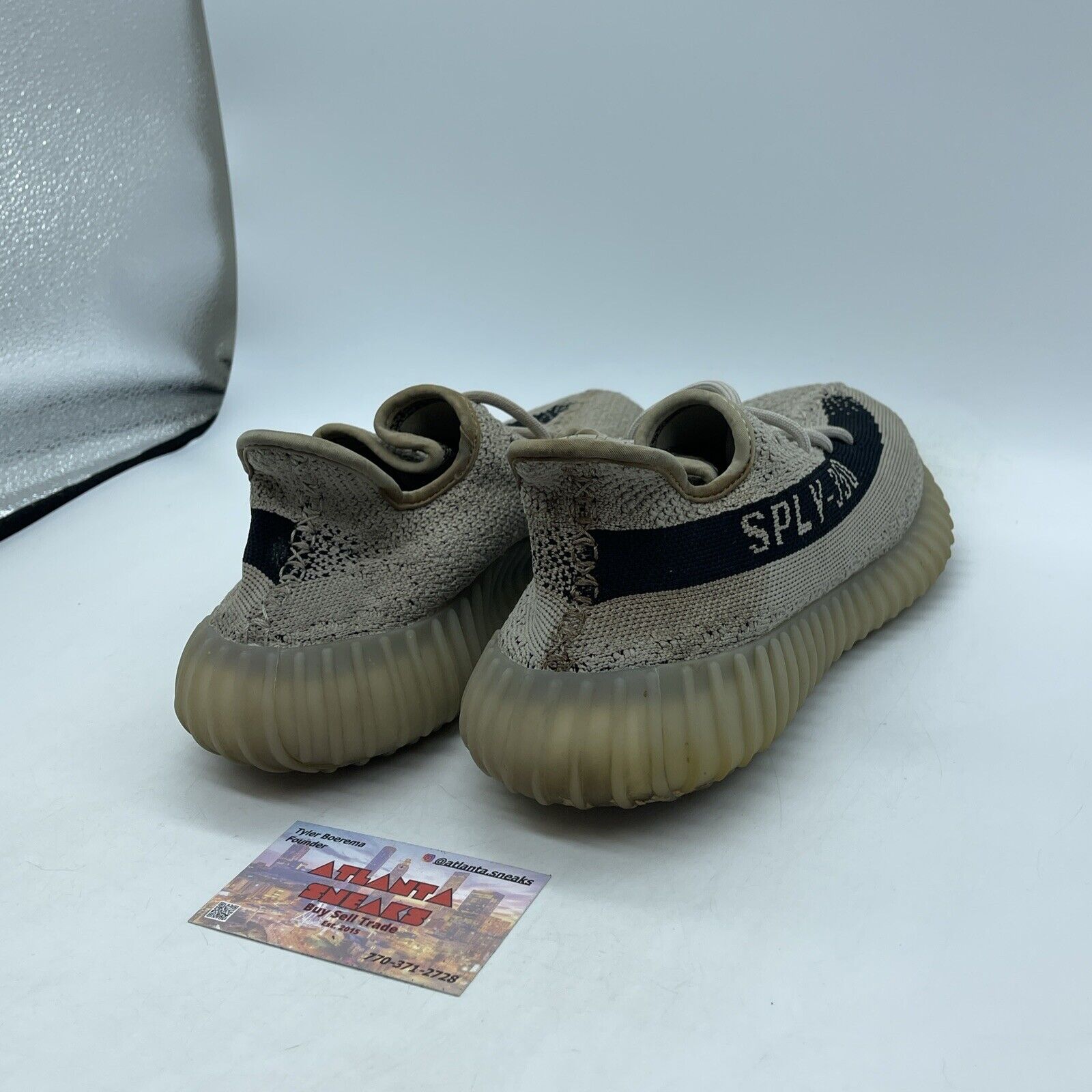 Size 8 - adidas Yeezy Boost 350 V2 Low Slate Grey Black Suede (HP7870)
