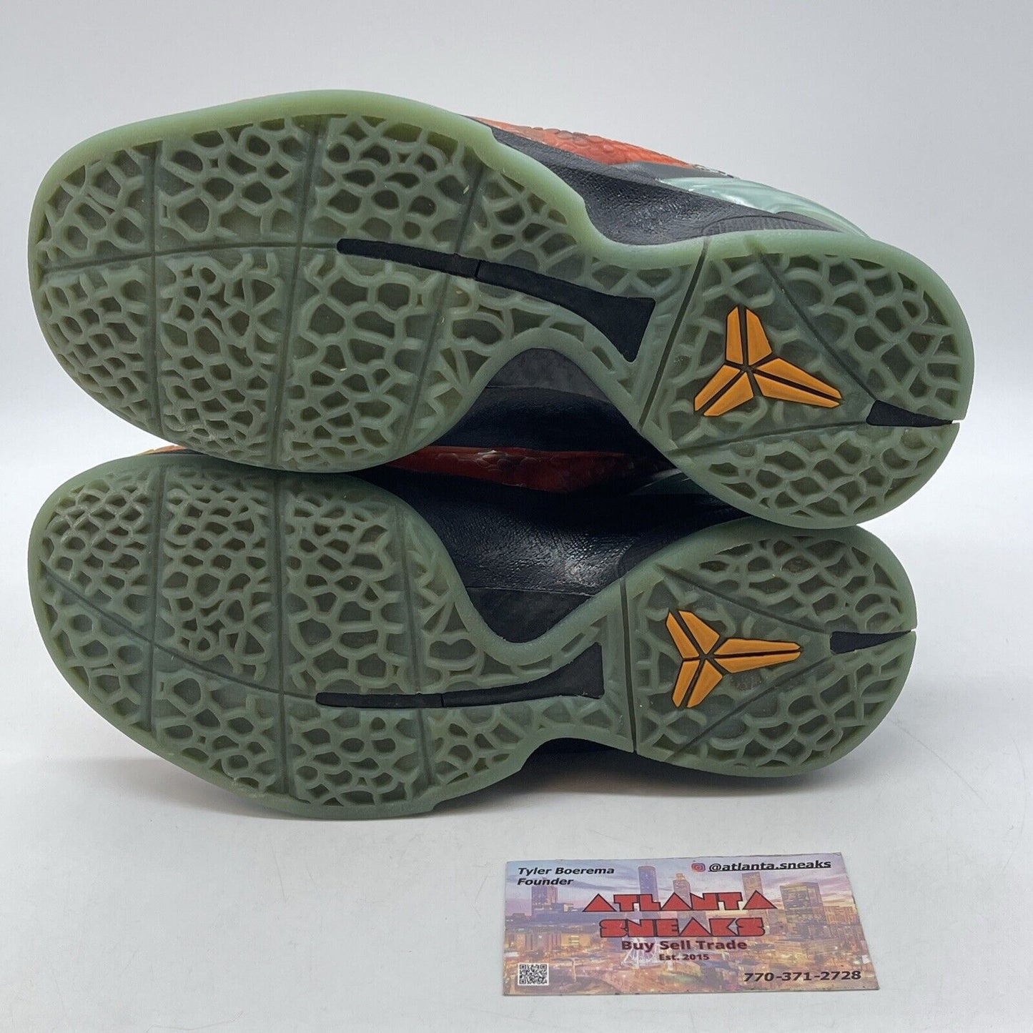 Size 4Y -Kobe 6 GS all Star Orange County Orange Black Yellow Black (429913-800)