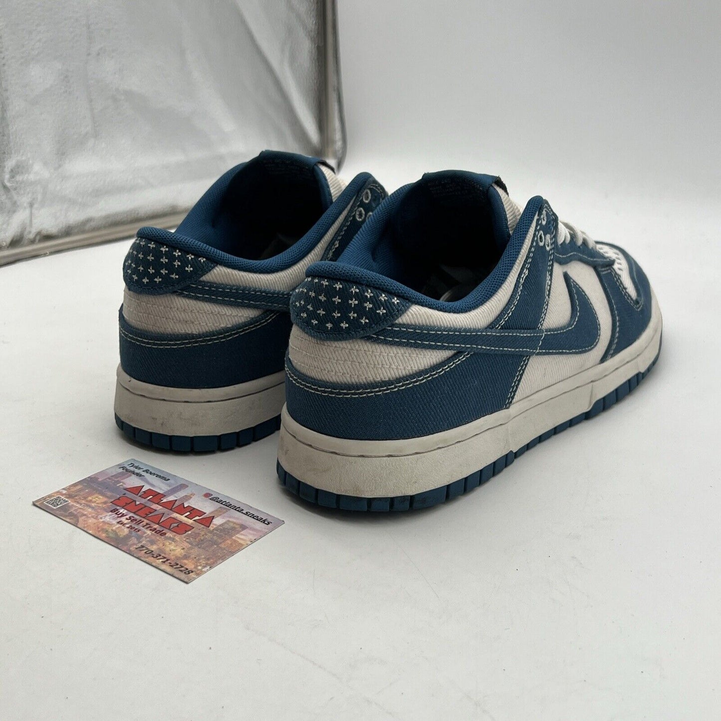 Size 9.5 - Nike Dunk Low SE Sashiko - Industrial Blue (DV0834-101)