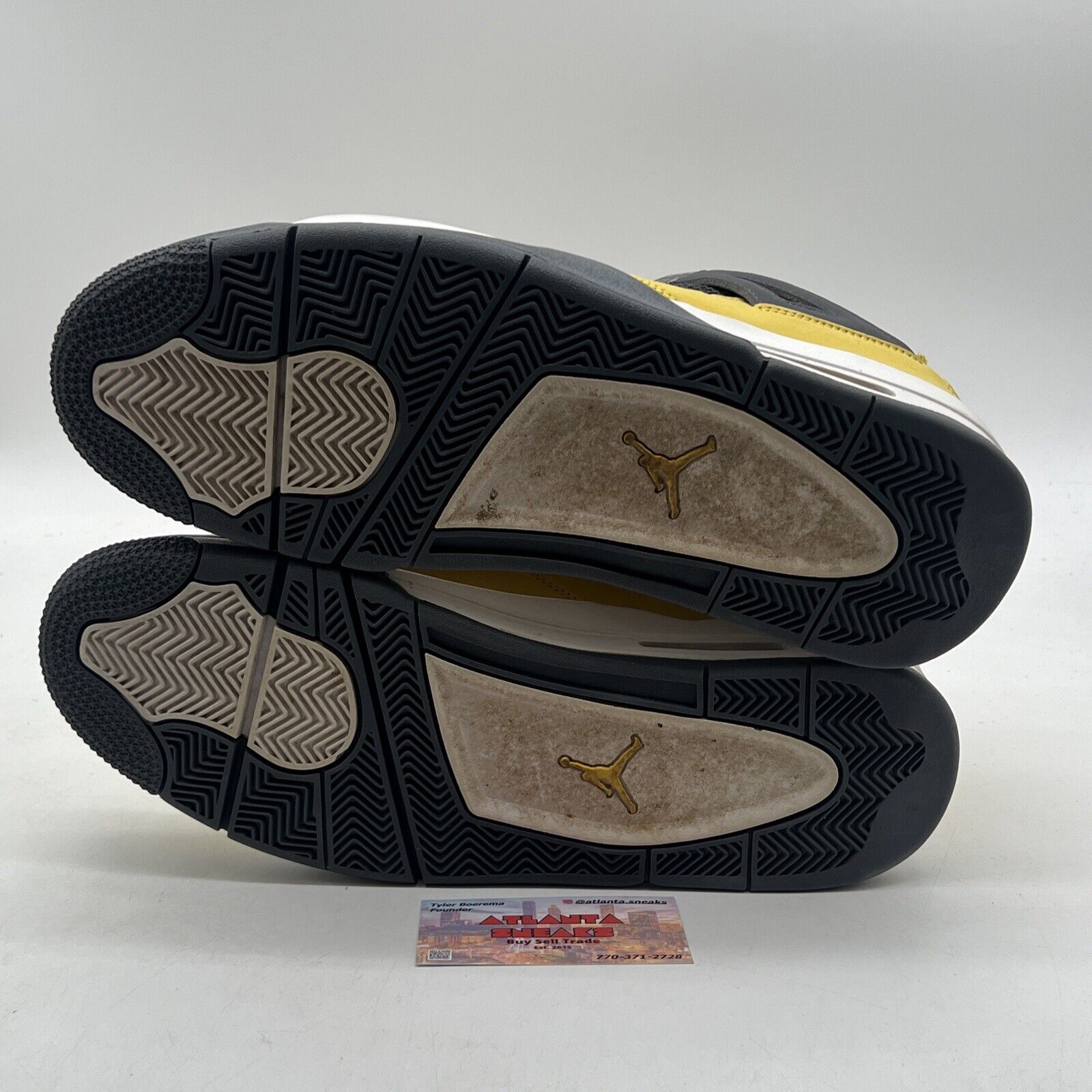 Size 13 - Jordan 4 Retro Mid Lightning Yellow Grey Suede (CT8527-700)