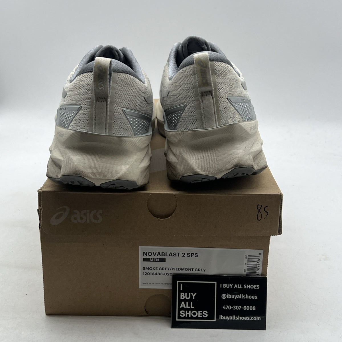 Size 11 - Asics Novablast 2 SPS Smoke Grey (1201A483-020)