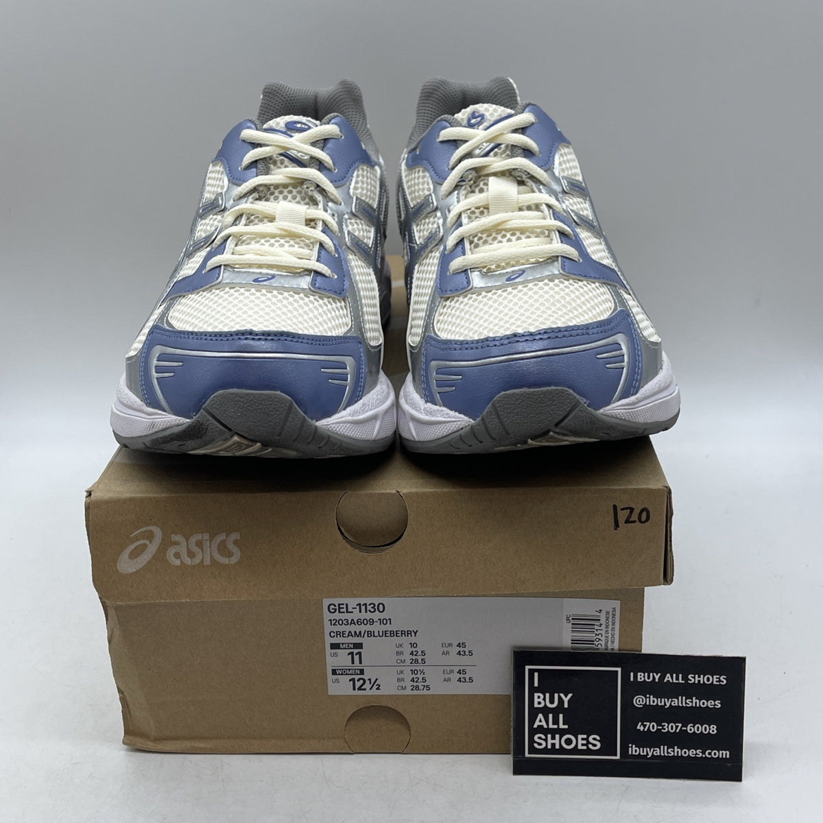 Size 11 - Asics Gel 1130 Cream Blueberry (1203A609-101)