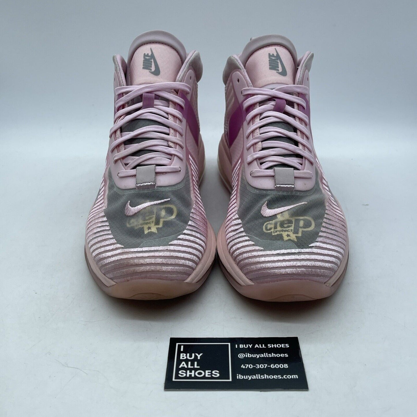 Size 11.5 - Nike John Elliott x LeBron Icon Tulip Pink Suede (AQ0114-600)