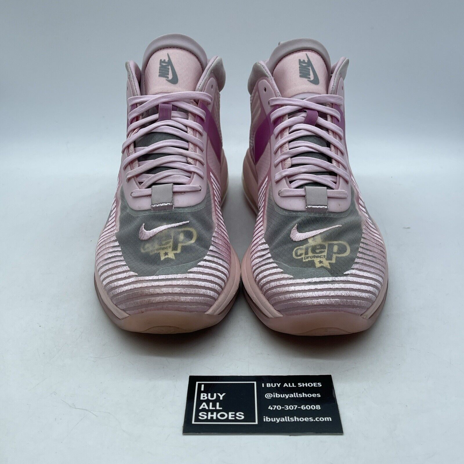 Size 11.5 - Nike John Elliott x LeBron Icon Tulip Pink Suede (AQ0114-600)