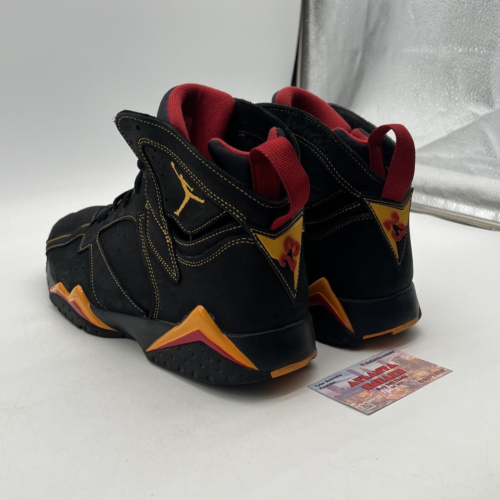 Size 13 - Jordan 7 Retro Citrus Black Yelllow Red Suede (CU9307-081)