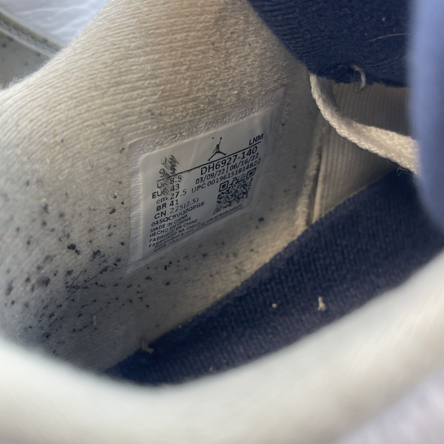 Size 9.5 - Jordan 4 Retro Mid Midnight Navy White Grey Leather (DH6927-140)