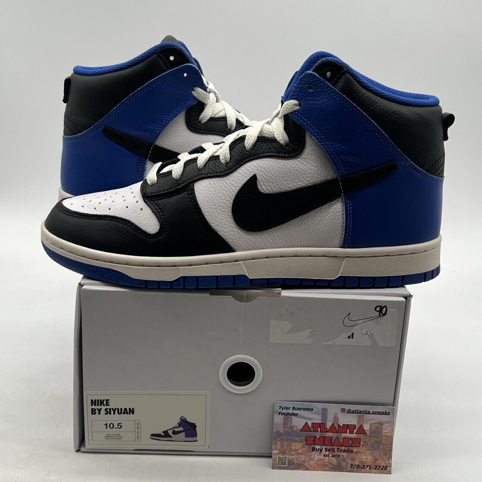 Size 10.5 - Nike Dunk High 'Travis Blue Black' Sneakers (FV5511-900)