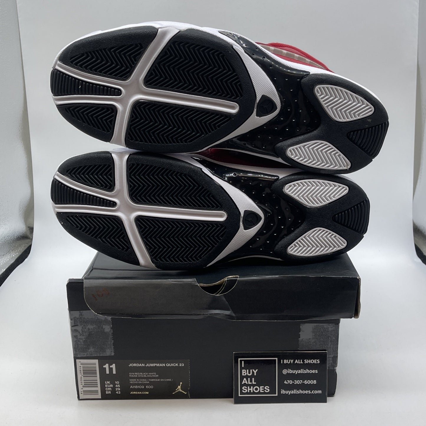 Size 11 - Air Jordan Jumpman Quick 23 Gym Red Black (AH8109-600)