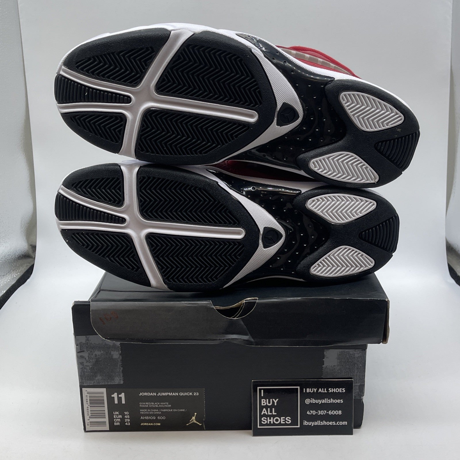 Size 11 - Air Jordan Jumpman Quick 23 Gym Red Black (AH8109-600)