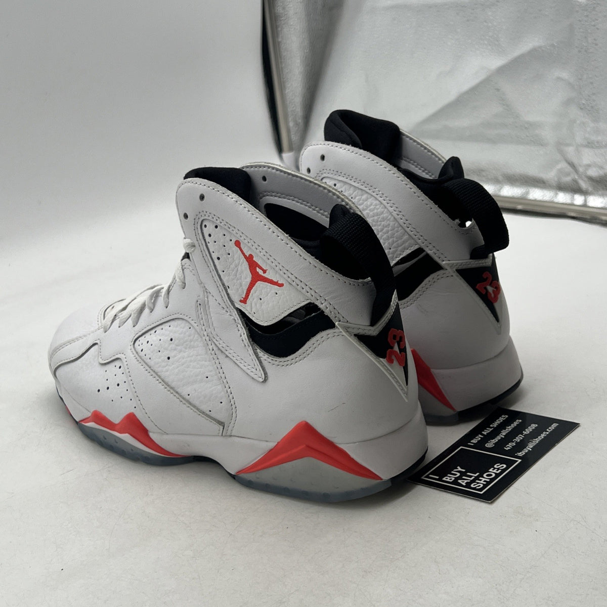 Size 8.5 - Air Jordan 7 Retro White Infrared (CU9307-160)