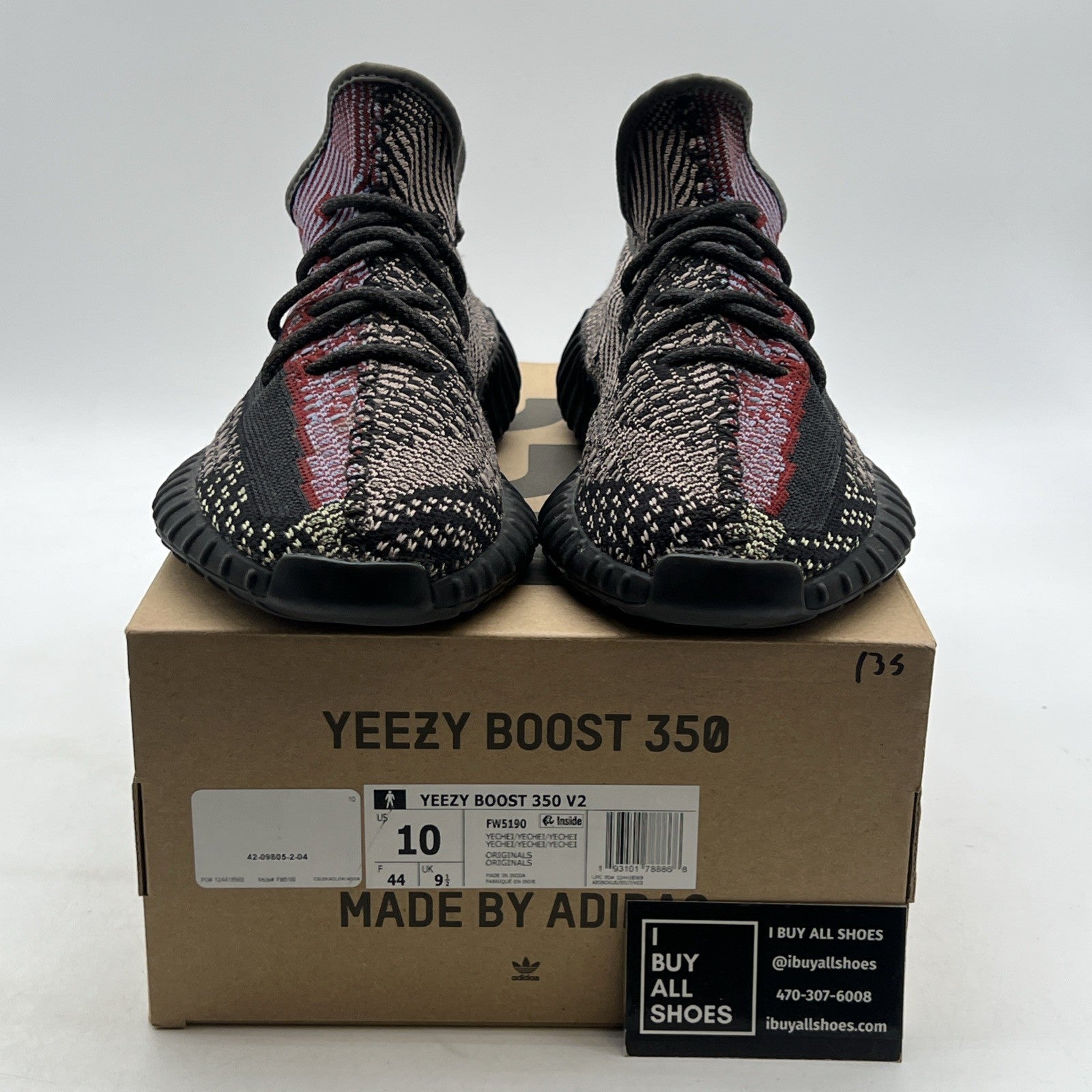 Size 10 - adidas Yeezy Boost 350 V2 Yecheil Non-Reflective (FW5190)