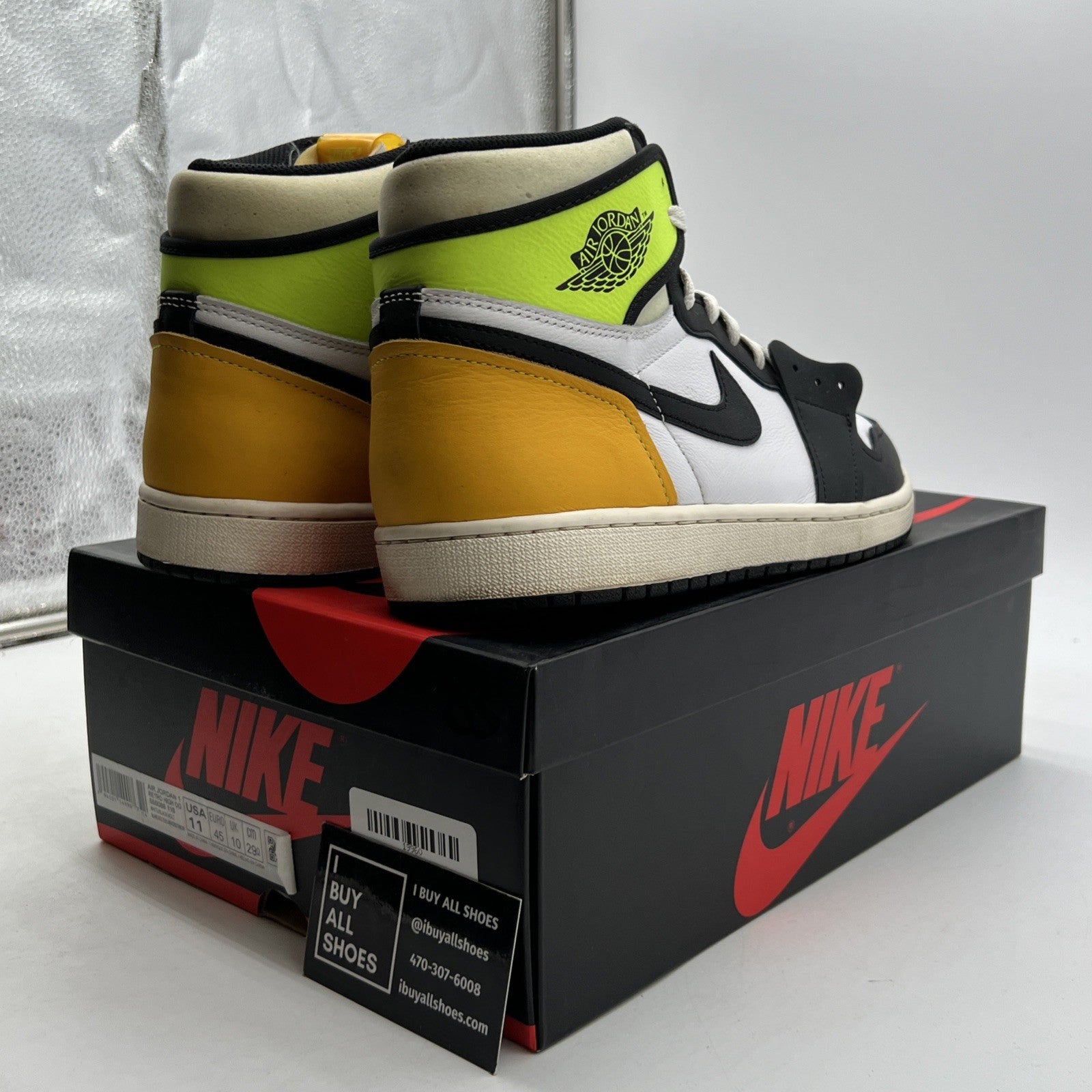 Size 11 - Air Jordan 1 Retro High OG Volt (555088-118)