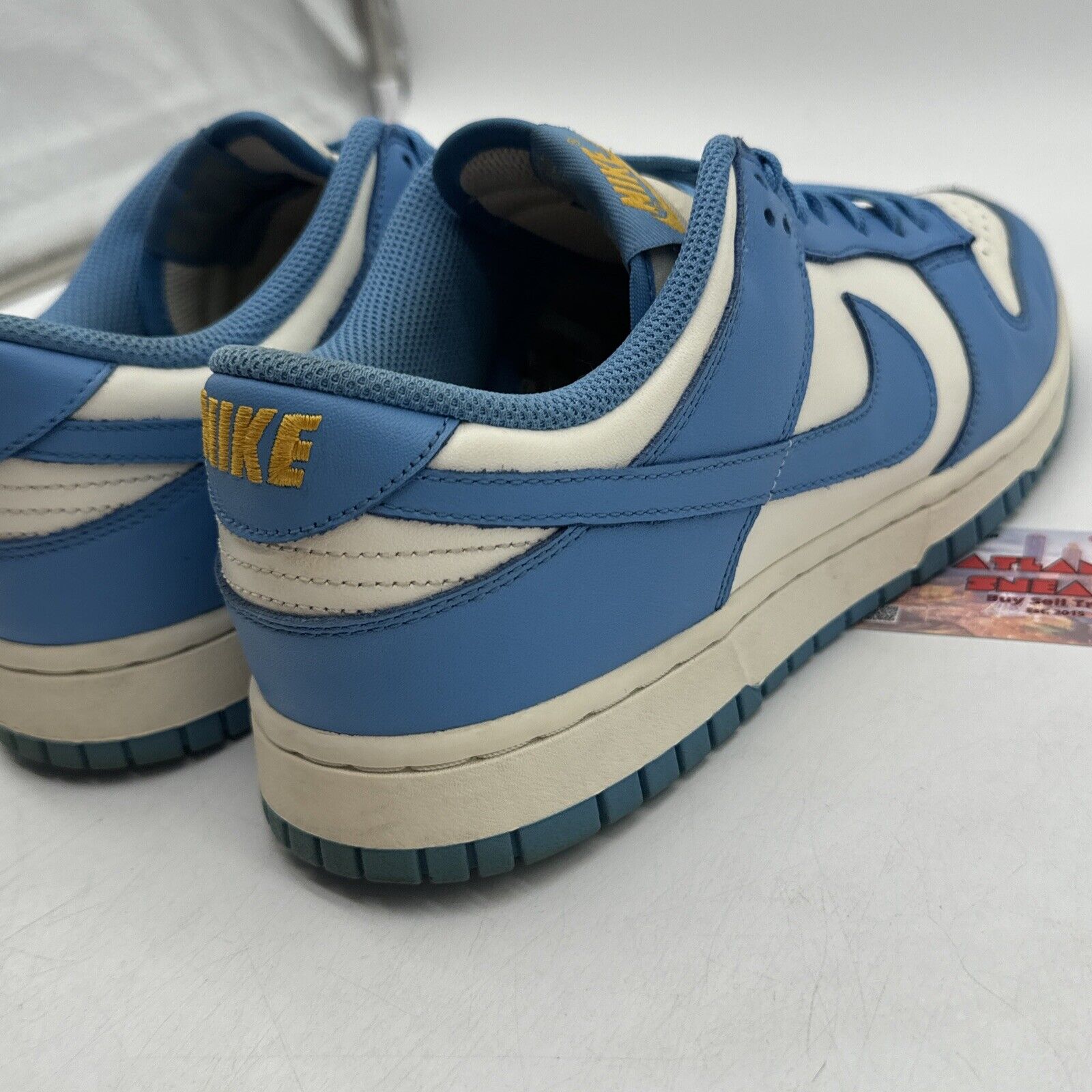 Size 11.5 - Nike Dunk Low Coast W10 Men’s Unc Blue White Yellow Premium Leather