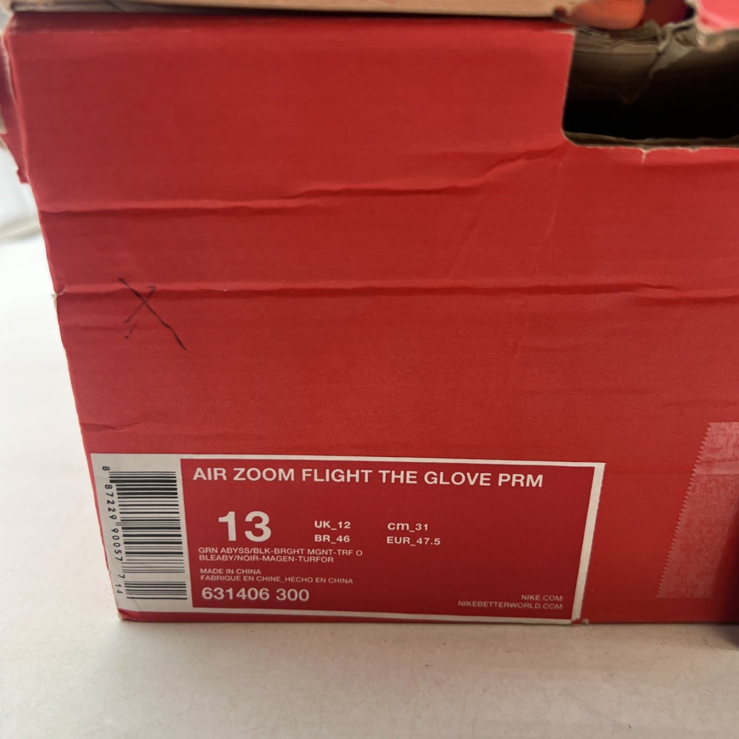 Size 13 - Nike Air Zoom Flight The Glove Prm Tech Challenge (631406-300)