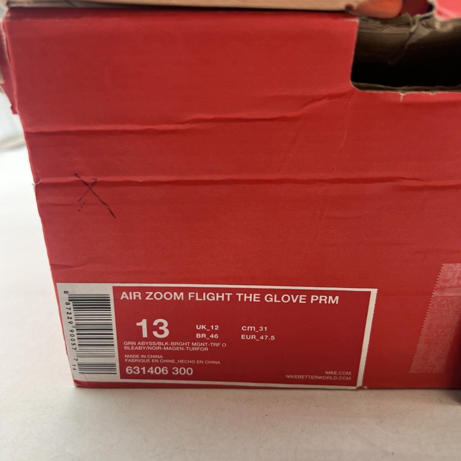 Size 13 - Nike Air Zoom Flight The Glove Prm Tech Challenge (631406-300)