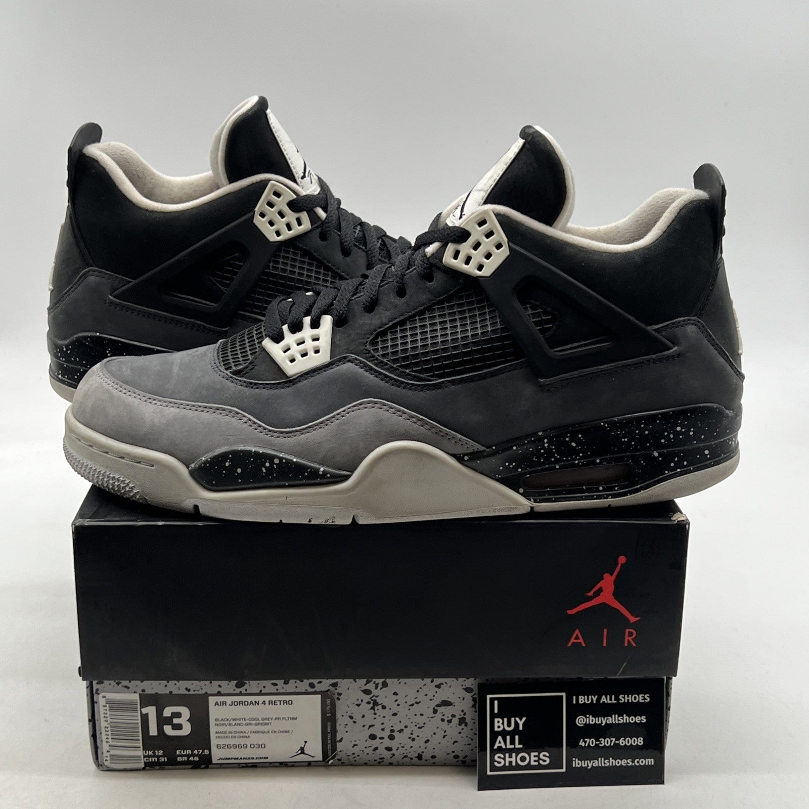 Size 13 - Air Jordan 4 Retro 2013 Fear (626969-030)