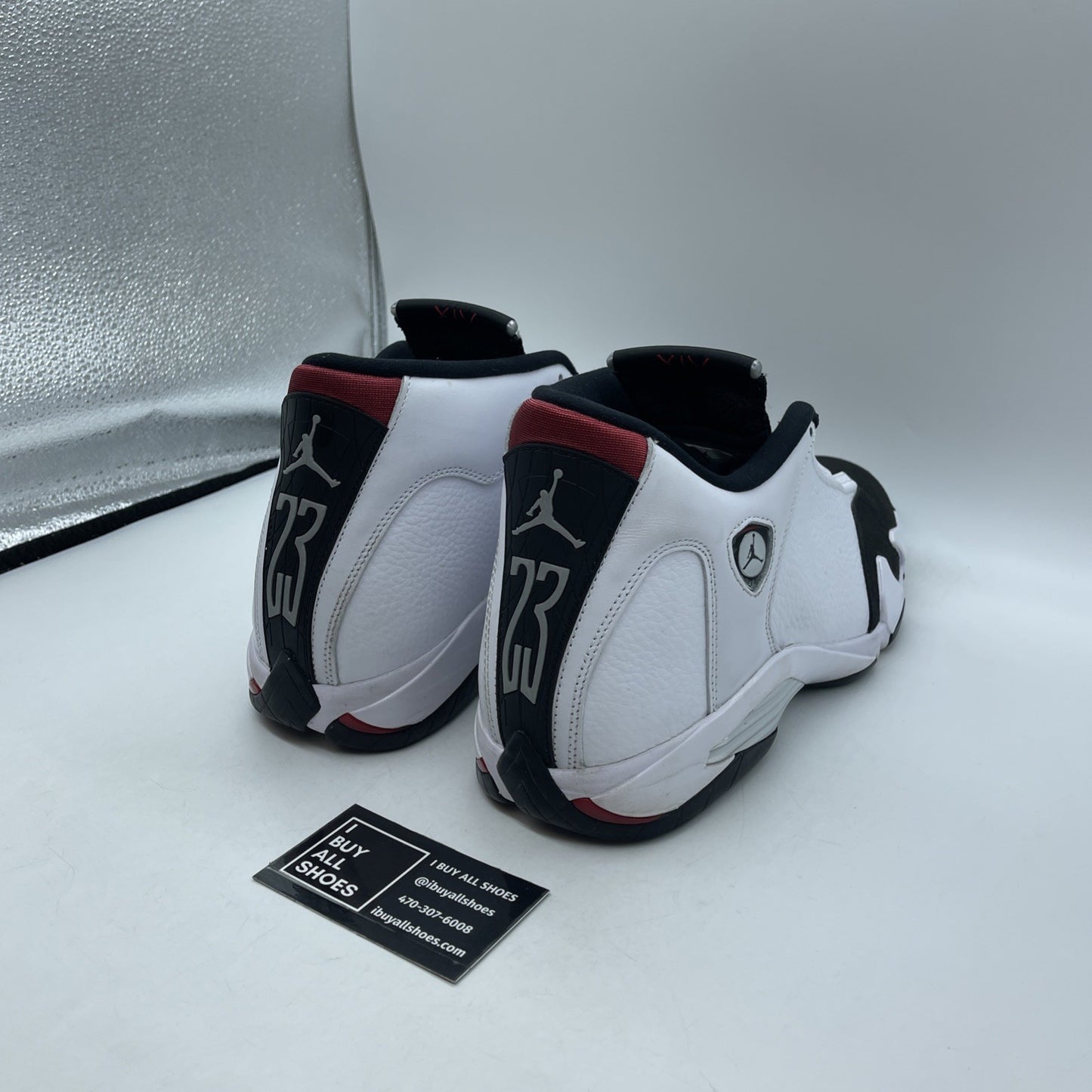 Size 13 - Air Jordan 14 Retro 2024 Black Toe White Suede Leather (487471-160)