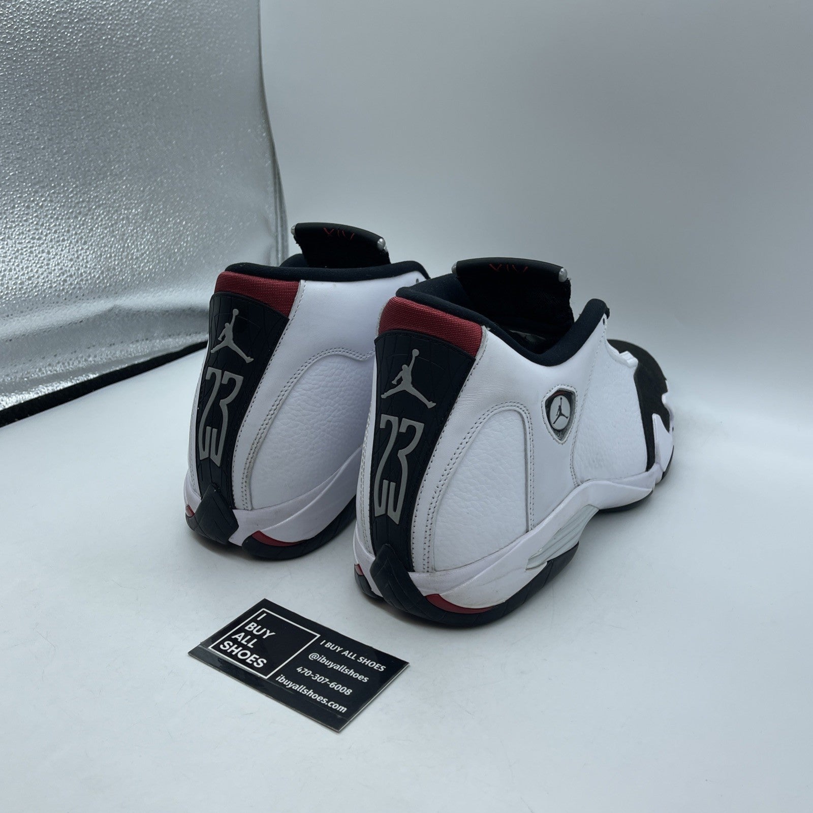 Size 13 - Air Jordan 14 Retro 2024 Black Toe White Suede Leather (487471-160)