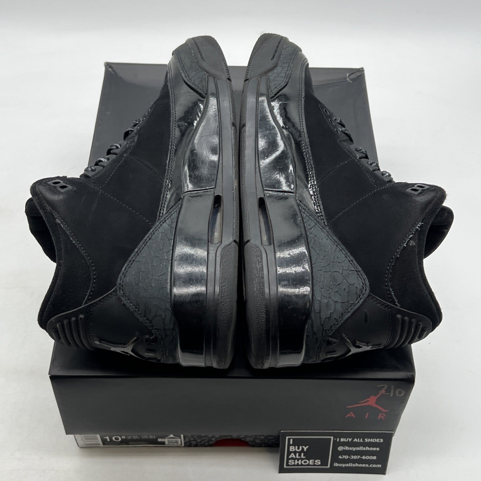 Size 10.5 - Air Jordan 3 Retro 2025 Black Cat (CT8532-001)