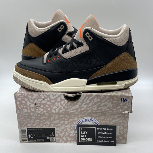 Size 10.5 - Jordan 3 Retro Mid Desert Elephant Black Brown Suede (CT8532-008)