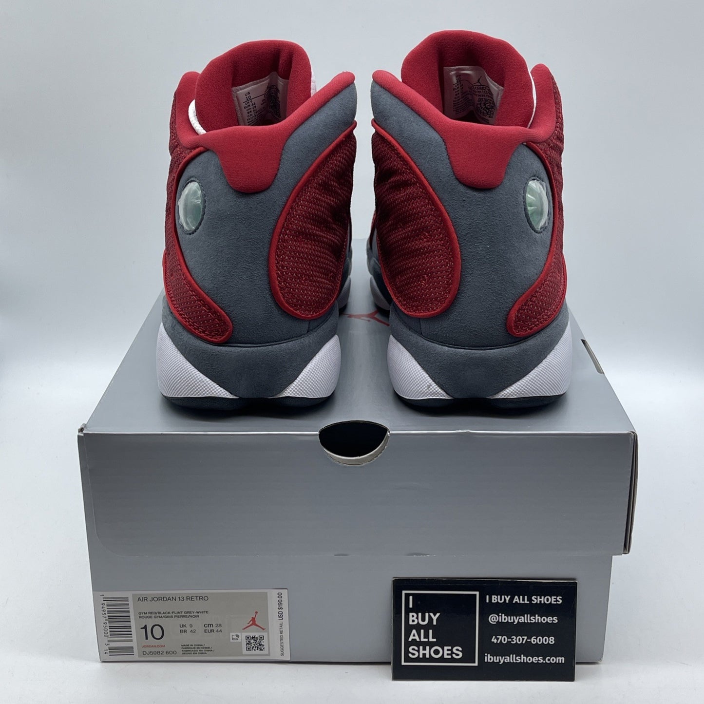 Size 11 - Jordan 13 Red White Grey Leather Suede (DJ5982600)
