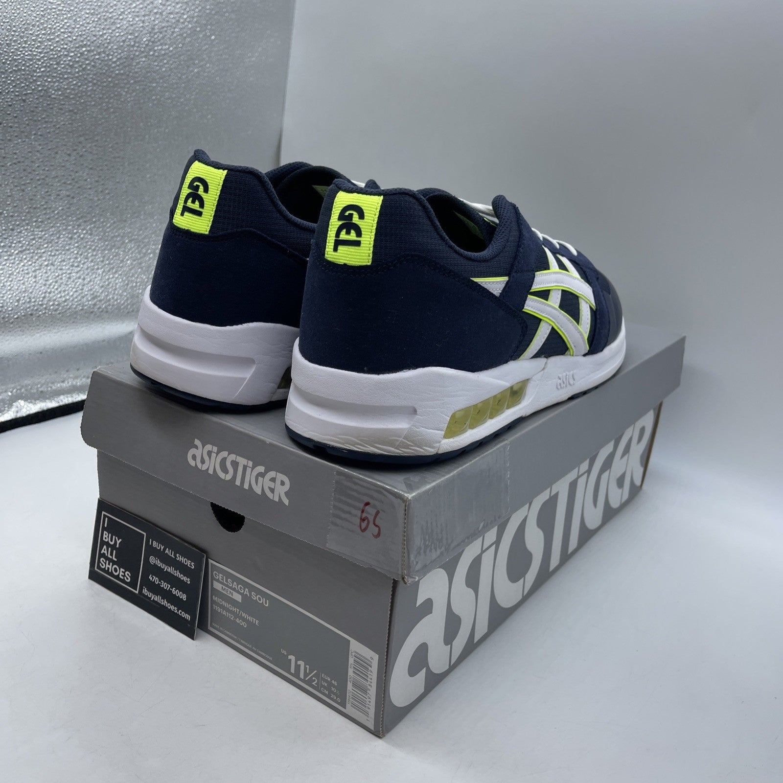 Size 11.5 - Asics Gel Saga Sou Midnight Blue White (1191A112)