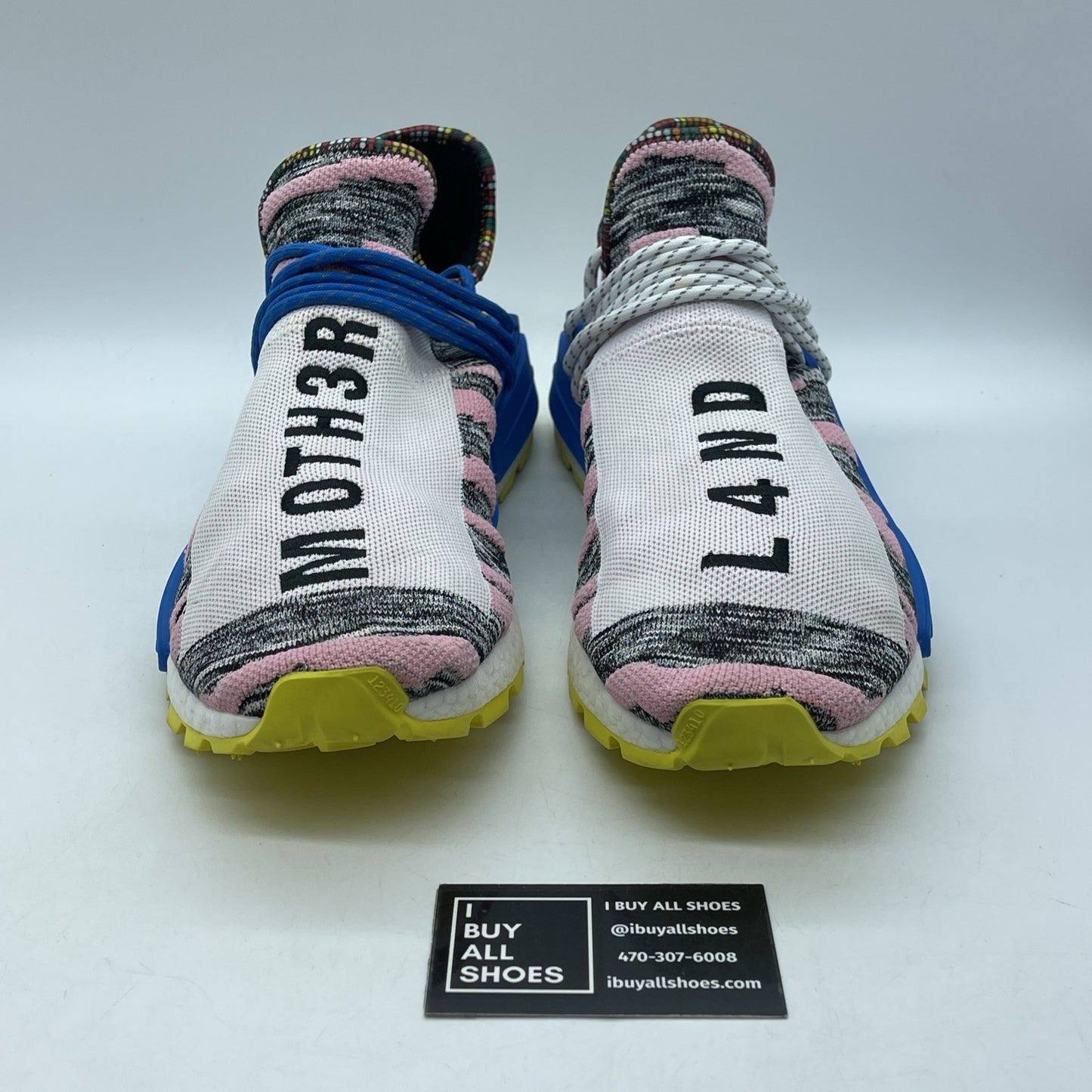 Size 14 - adidas Pharrell x NMD Human Race Trail Solar Pack Suede (BB9531)
