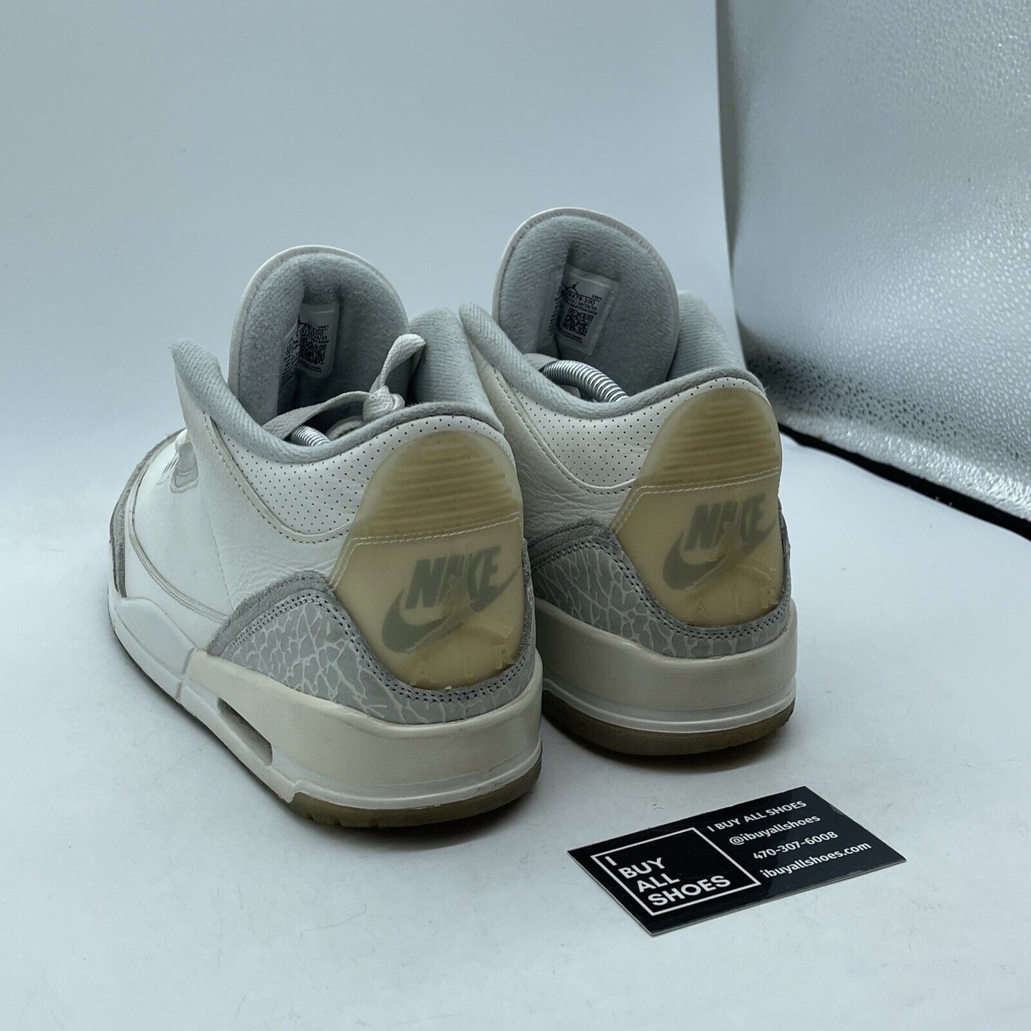 Size 10.5 - Air Jordan 3 Retro Craft Ivory/Grey White Leather (FJ9579-100)