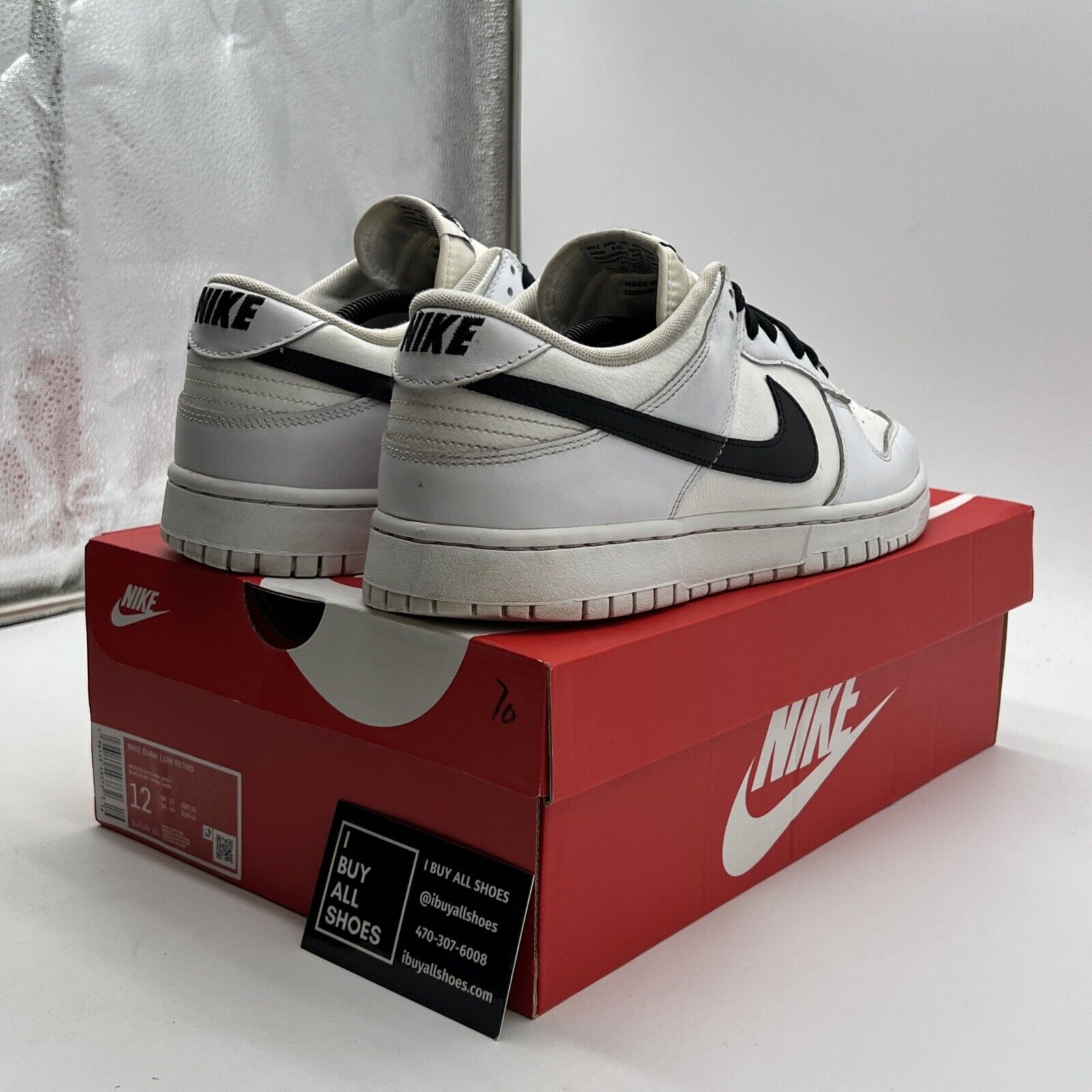 Size 12 - Nike Dunk Low Reverse Panda (DJ6188-101)