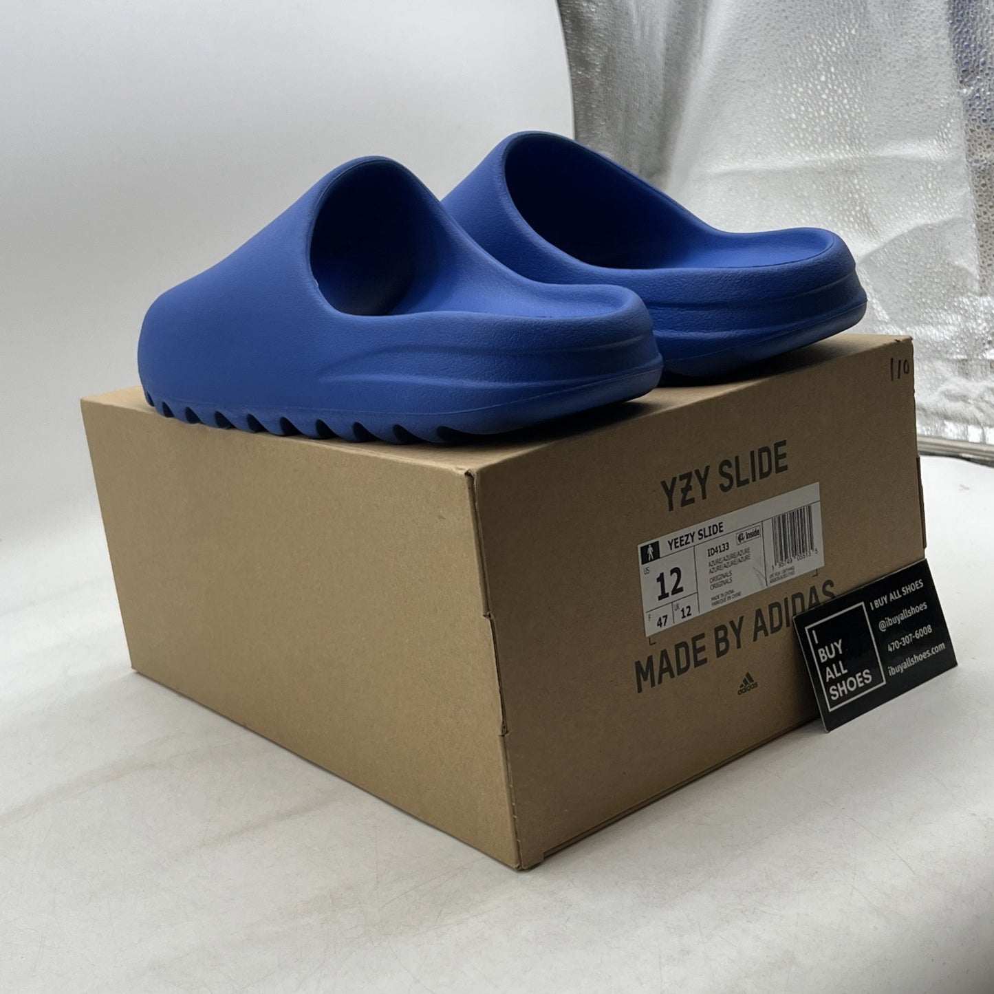 Size 12 - Adidas Yeezy Slide “Azure” (ID4133)