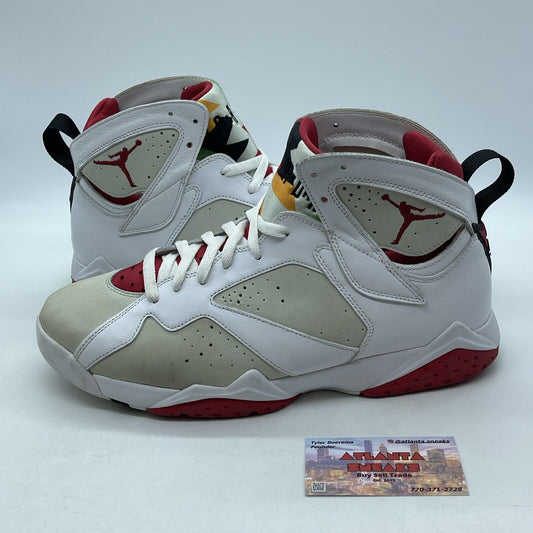 Size 11.5 - Air Jordan 7 Retro 2015 Hare White Red Purple Green (304775-125)