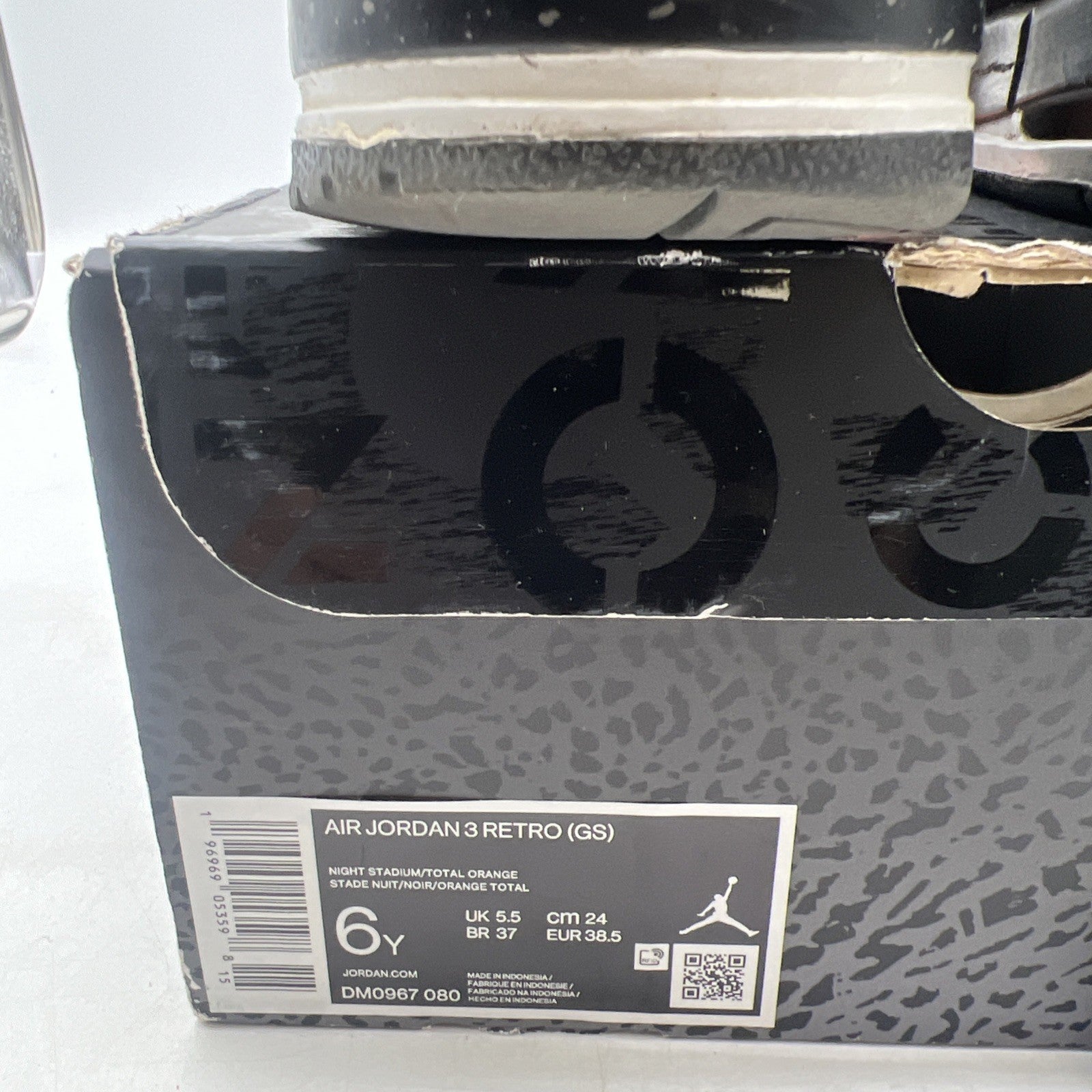 Size 6Y - Air Jordan 3 Retro 2023 Mid Fear (DM0967-080)