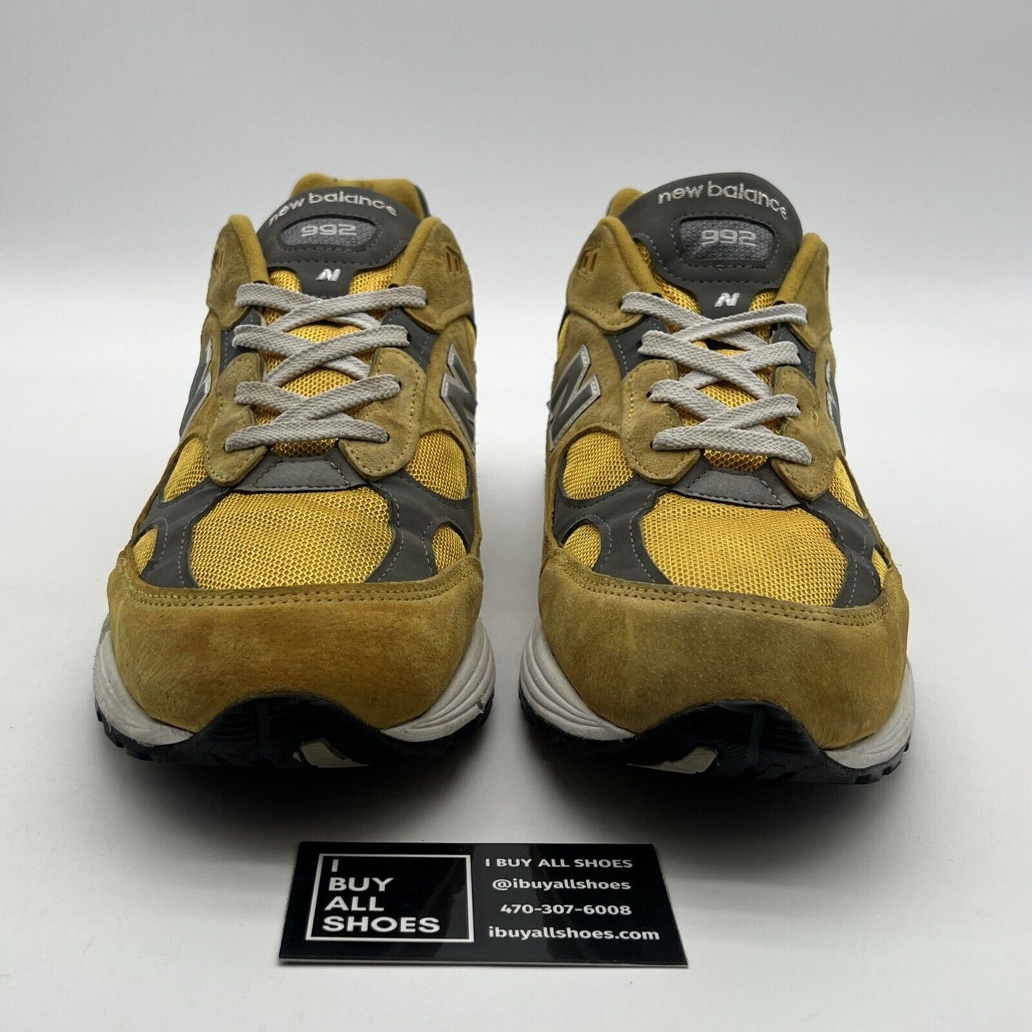 Size 13 - New Balance 992 Made in USA Gold Cream (M992BB)