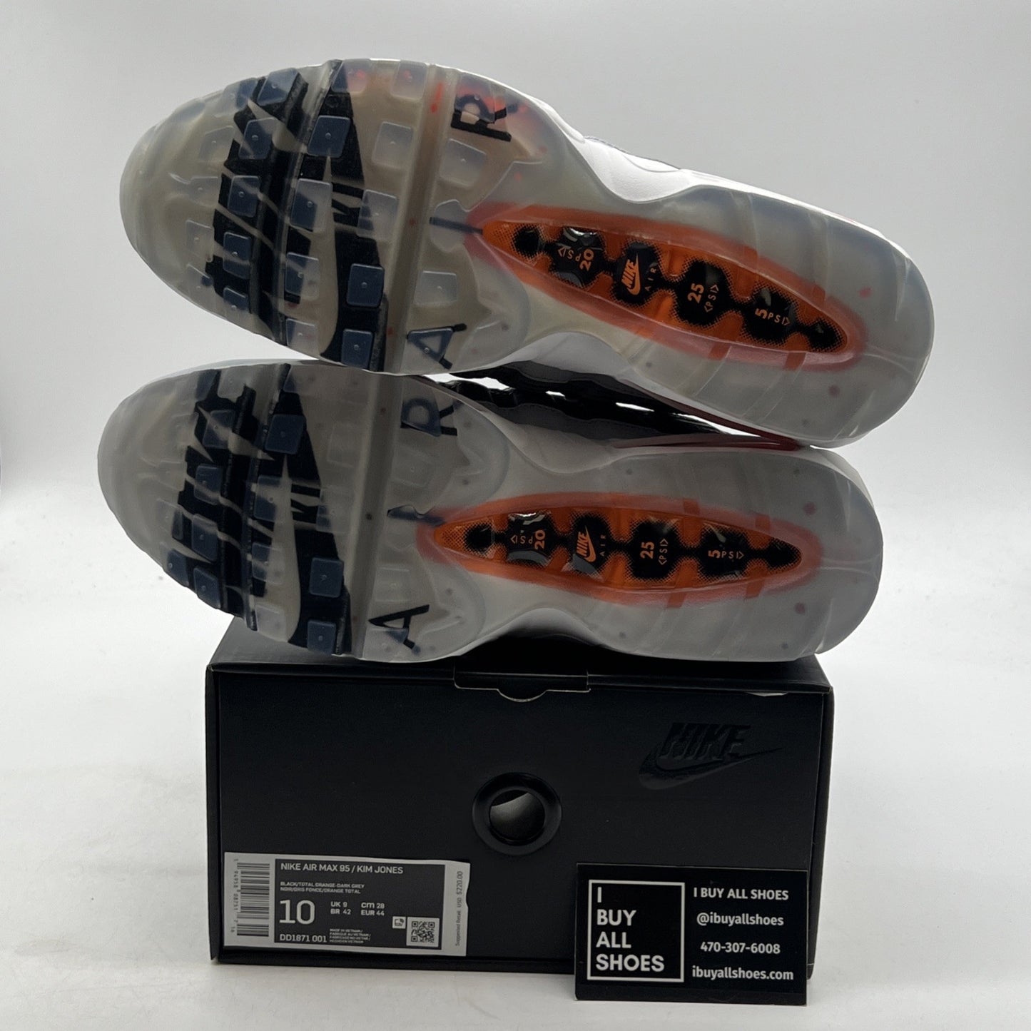 Size 10 - Nike Kim Jones x Air Max 95 Total Orange (DD1871-001)