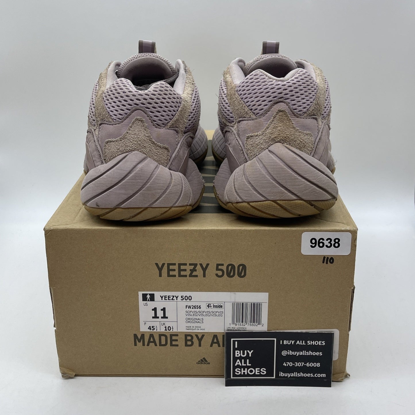 Size 11 - adidas Yeezy 500 Soft Vision Purple Suede Leather (FW2656)
