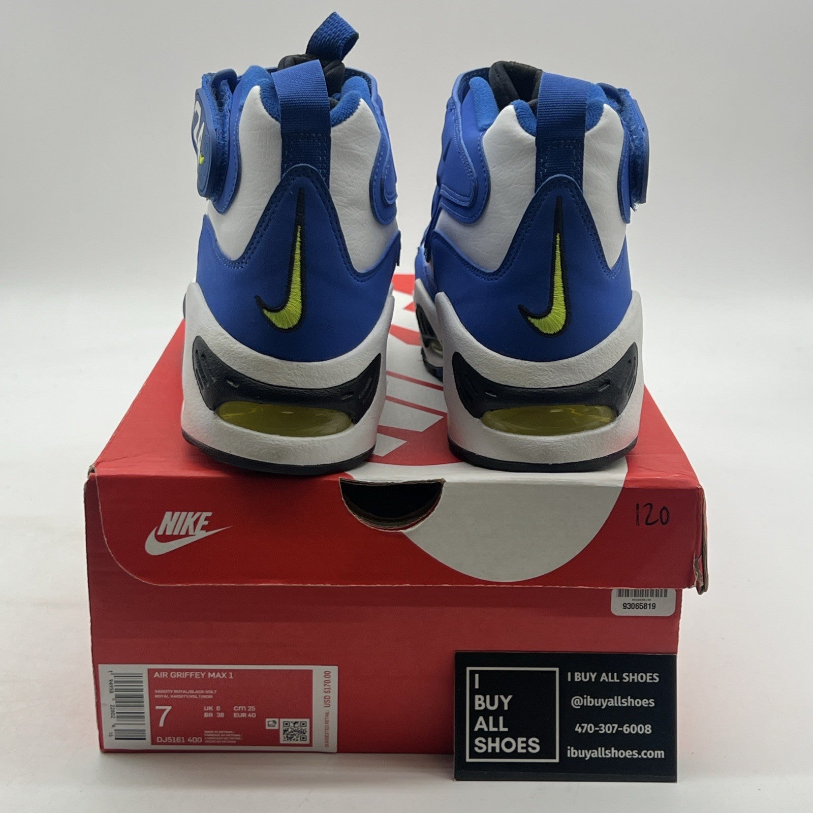 Size 7 - Nike Air Griffey Max 1 2021 Varsity Royal (DJ5161-400)