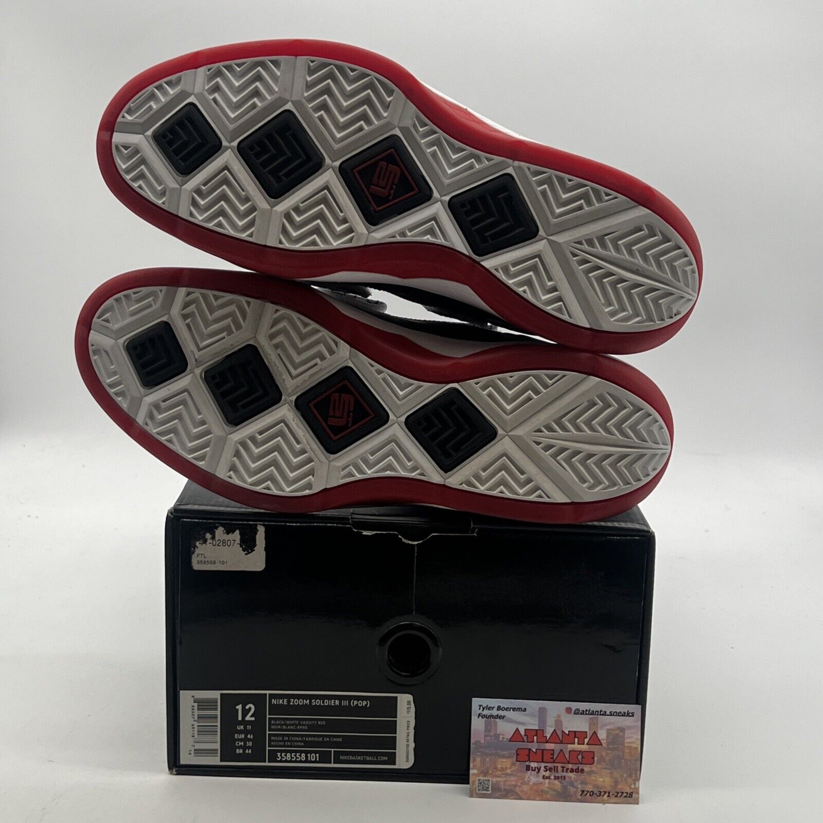 Size 12 - Nike LeBron Zoom Soldier 3 POP (358558-101)