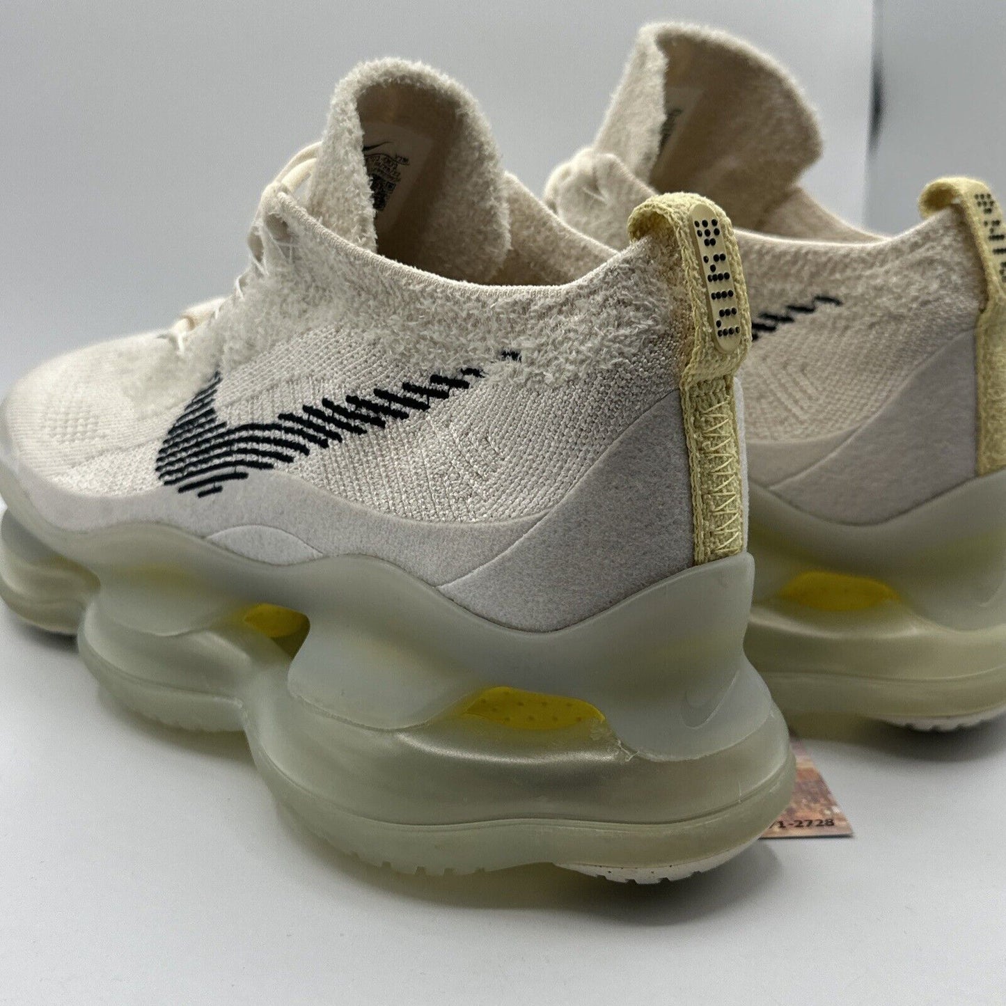 Size 12 - Nike Air Max Scorpion FK Low Lemon Wash White Yellow Fuzzy Big Bubble
